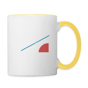 Crazy Hot Skala - Grafik - Graph - Barny - Tasse zweifarbig - Weiß/Gelb - Rechts