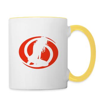 Twerk it - Mug contrasté - blanc/jaune - Droite