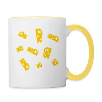 CHEESE - Contrasting Mug - white/yellow - Right