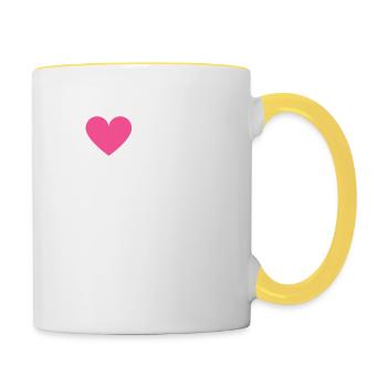 I love my I love my Field Spaniel - Contrasting Mug - white/yellow - Right