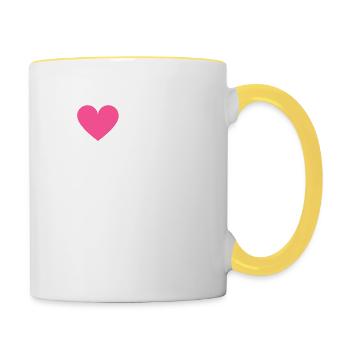 I love my British Shorthair - Tasse zweifarbig - Weiß/Gelb - Rechts