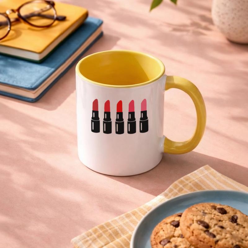 Lippenstift Tasse zweifarbig