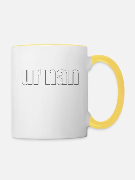 Ur nan - Tasse zweifarbig - Weiß/Gelb