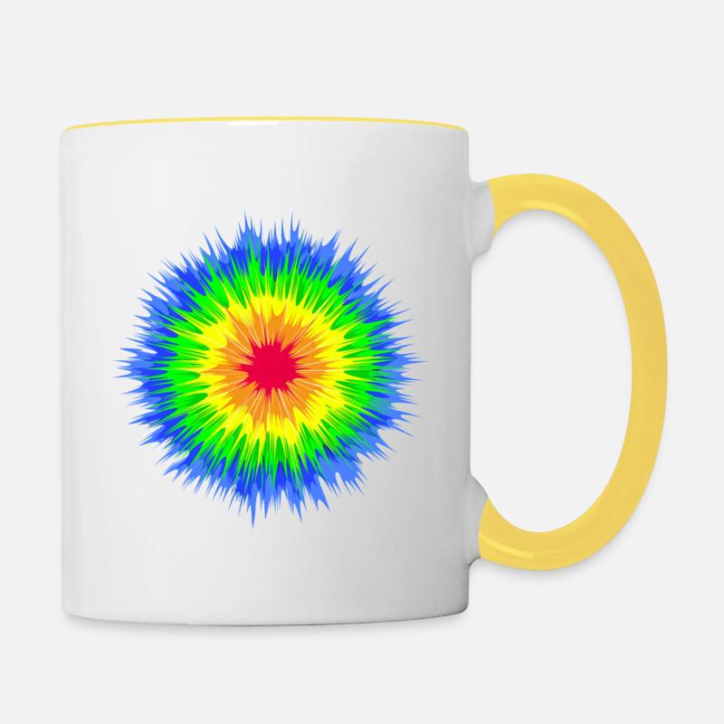 Tye Dye (StarOne Edition) - Mug contrasté - blanc/jaune