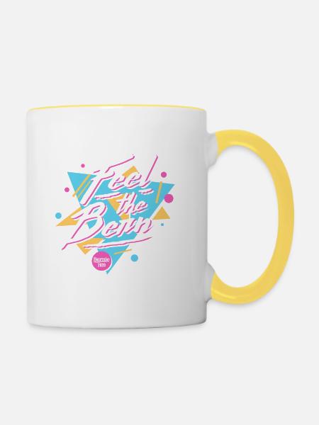 Fühle das Bern - Tasse zweifarbig - Weiß/Gelb