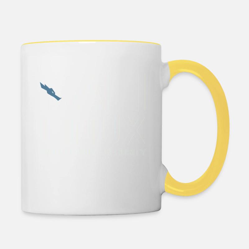 Kali Linux - Contrasting Mug - white/yellow