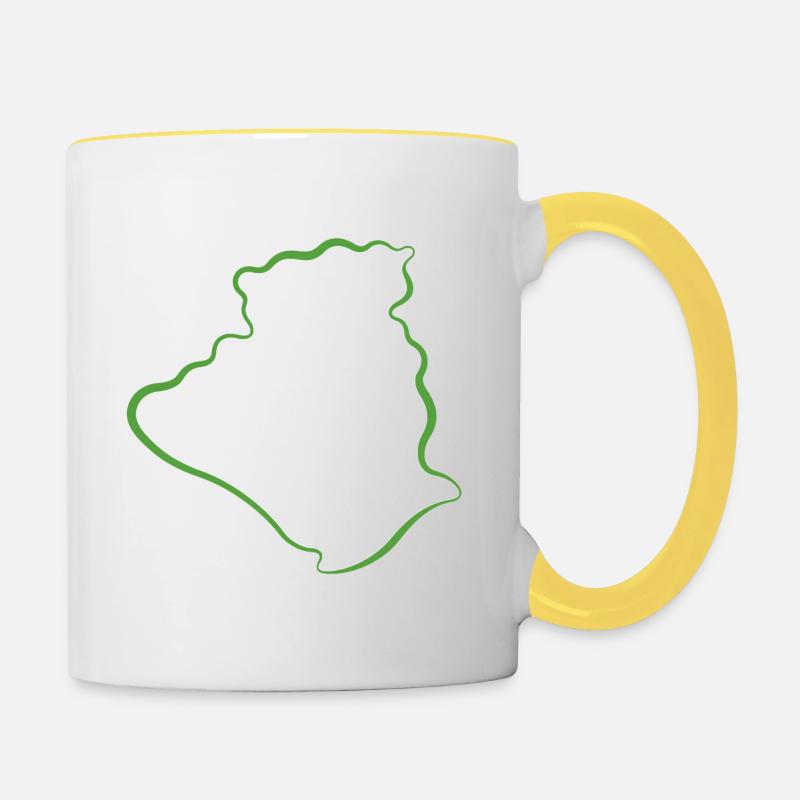Algeria - Contrasting Mug - white/yellow