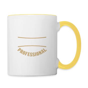 Fête des Pères - Mug contrasté - blanc/jaune - Droite