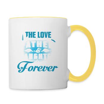 father and daughter / father / daughter / gift - Contrasting Mug - white/yellow - Right
