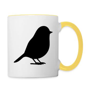Bird - Contrasting Mug - white/yellow - Right