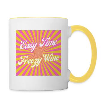 Easy Time Freezy Wine - Tasse zweifarbig - Weiß/Gelb - Rechts