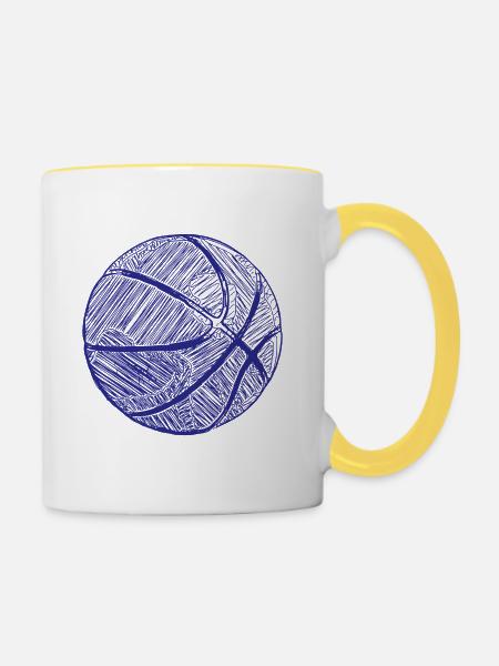 BB Kulli - Tasse zweifarbig - Weiß/Gelb