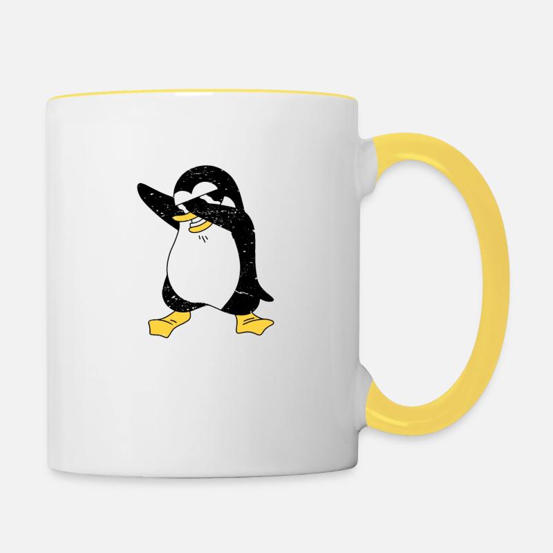 Sudo rm RF Admin Sysadmin Cadeau Java Linux - Mug contrasté - blanc/jaune