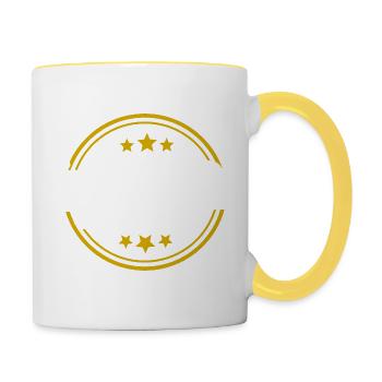 Limited Edition - Mug contrasté - blanc/jaune - Droite