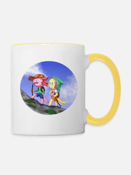 Axo'Time -Randonnée - Mug contrasté - blanc/jaune