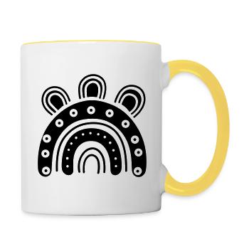 Rainbow - Contrasting Mug - white/yellow - Right