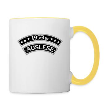 1953 / Auslese - Tasse zweifarbig - Weiß/Gelb - Rechts