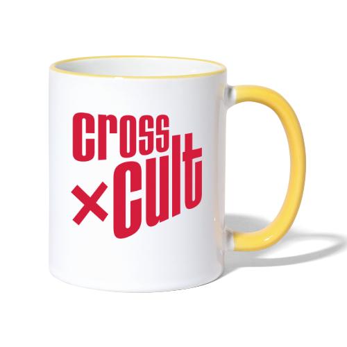 Cross Cult Logo Rot - Tasse zweifarbig