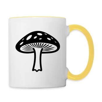 mushroom - Contrasting Mug - white/yellow - Right