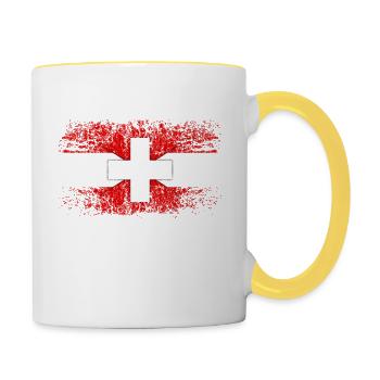 Contact Us | - Contrasting Mug - white/yellow - Right