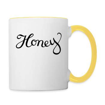 Honey - Contrasting Mug - white/yellow - Right
