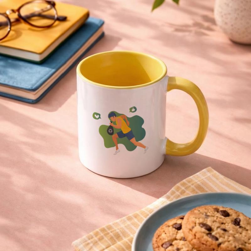 Plogging activity Contrasting Mug