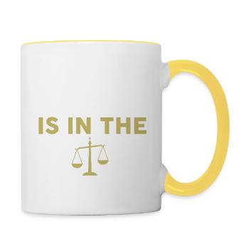 Avocat juriste avocat avocat - Mug contrasté - blanc/jaune - Droite