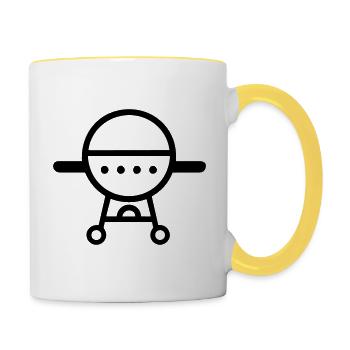 Barbecue - Contrasting Mug - white/yellow - Right