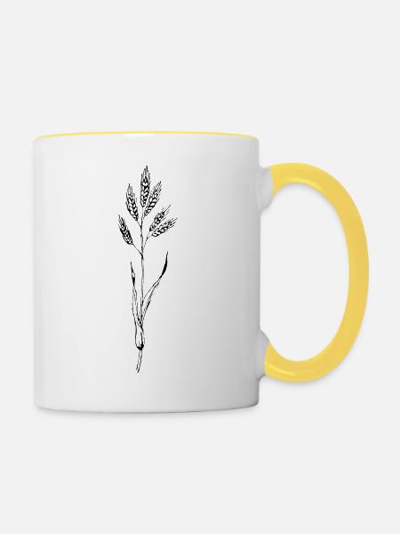 Trespe - Tasse zweifarbig - Weiß/Gelb