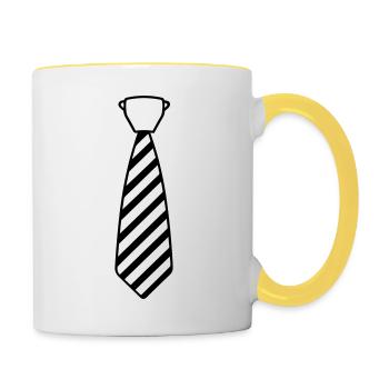Tie - Contrasting Mug - white/yellow - Right