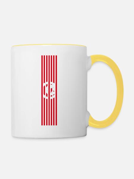 Tunesien - Tasse zweifarbig - Weiß/Gelb