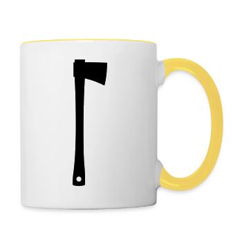 axe - Contrasting Mug - white/yellow - Right