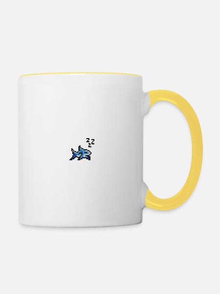 Hai - Tasse zweifarbig - Weiß/Gelb