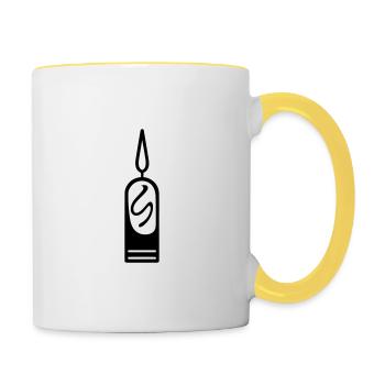 Candle - Contrasting Mug - white/yellow - Right