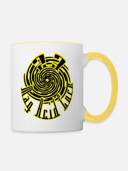 rzhw_mag-acid-core-23-w - Tasse zweifarbig - Weiß/Gelb