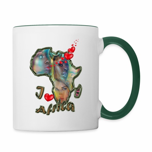I love africa - Contrasting Mug