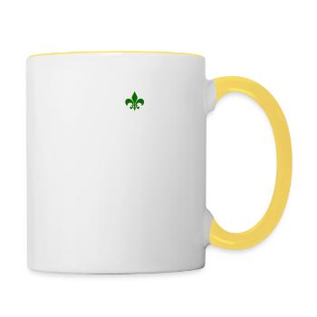 Eat Sleep Scout Repeat - Contrasting Mug - white/yellow - Right