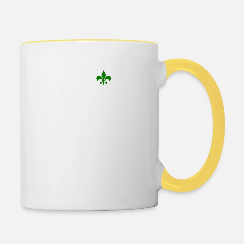 Mangez le sommeil Répéter Scout - Mug contrasté - blanc/jaune