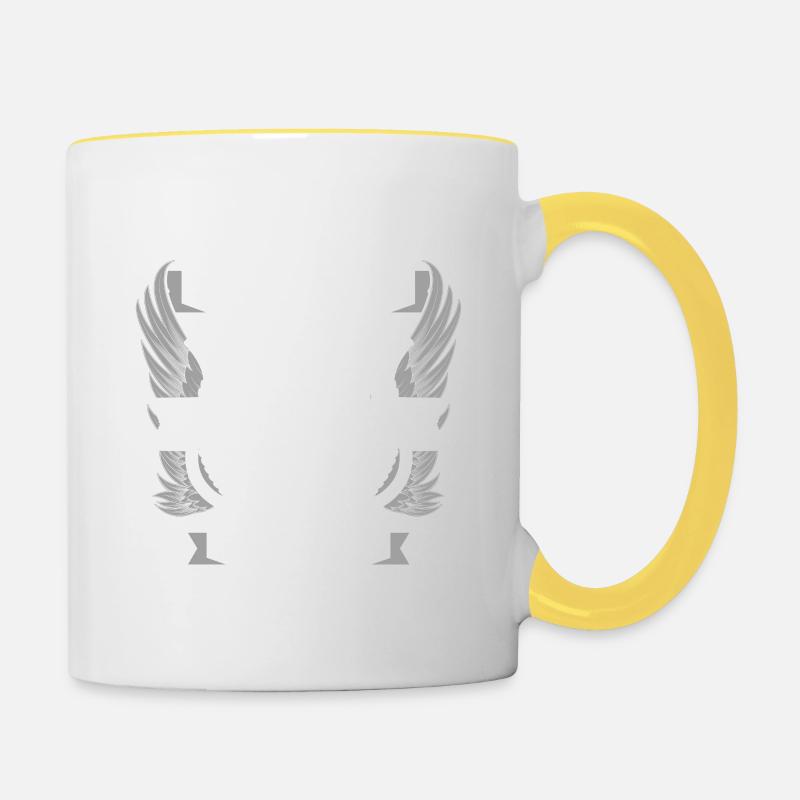 Sei immer du selbst Maschinist Geschenk - Tasse zweifarbig - Weiß/Gelb