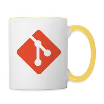 Programming gift - Contrasting Mug - white/yellow - Right
