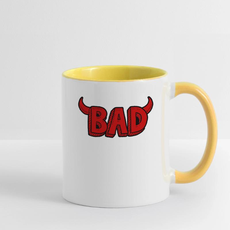 Bad oder böse Tasse zweifarbig