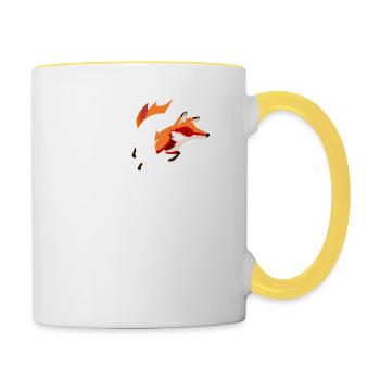 Fuchs Love Fox - Contrasting Mug - white/yellow - Right