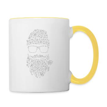 Birds Beard - Tasse zweifarbig - Weiß/Gelb - Rechts