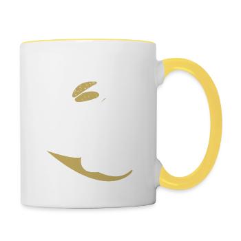 Pancake pancakes pancakes - Contrasting Mug - white/yellow - Right