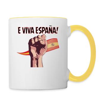 espana 2 - Mug contrasté - blanc/jaune - Droite