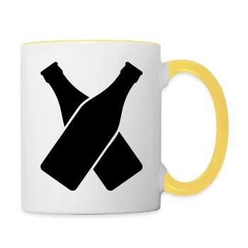 bier__f1 - Contrasting Mug - white/yellow - Right