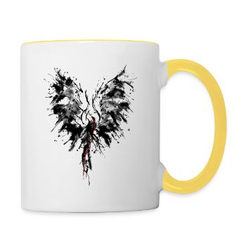 phoenix - Tasse zweifarbig - Weiß/Gelb - Rechts