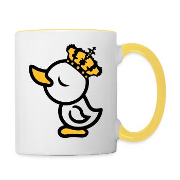 Eitel Koenig Koenigin Princess Chick Crown Arrog - Contrasting Mug - white/yellow - Right