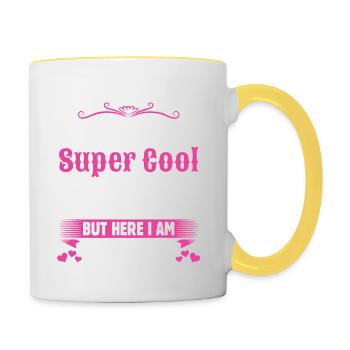 I Never Dreamed I Would Be A Super Cool Nanny - Contrasting Mug - white/yellow - Right
