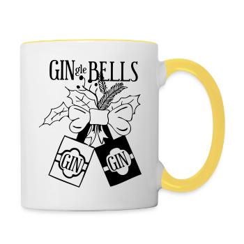 GinGle Bells Cube - Contrasting Mug - white/yellow - Right